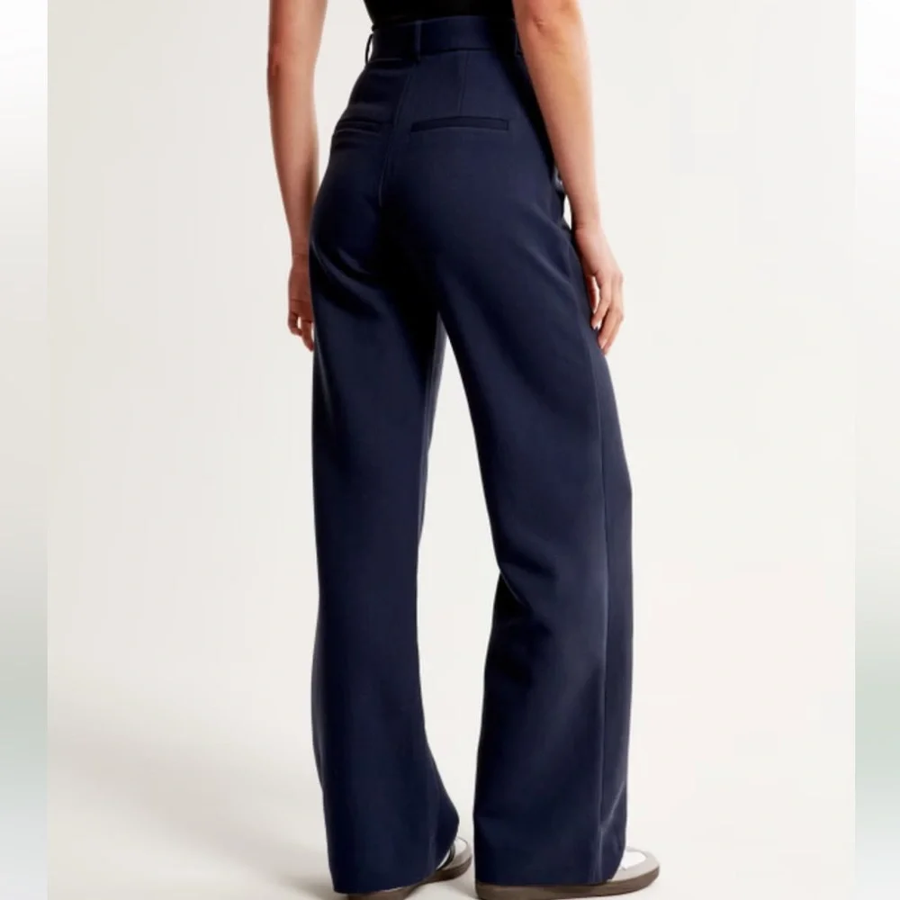 Navy Sloane Tailored Women's Wide-Leg Pants - Picture 2 of 3